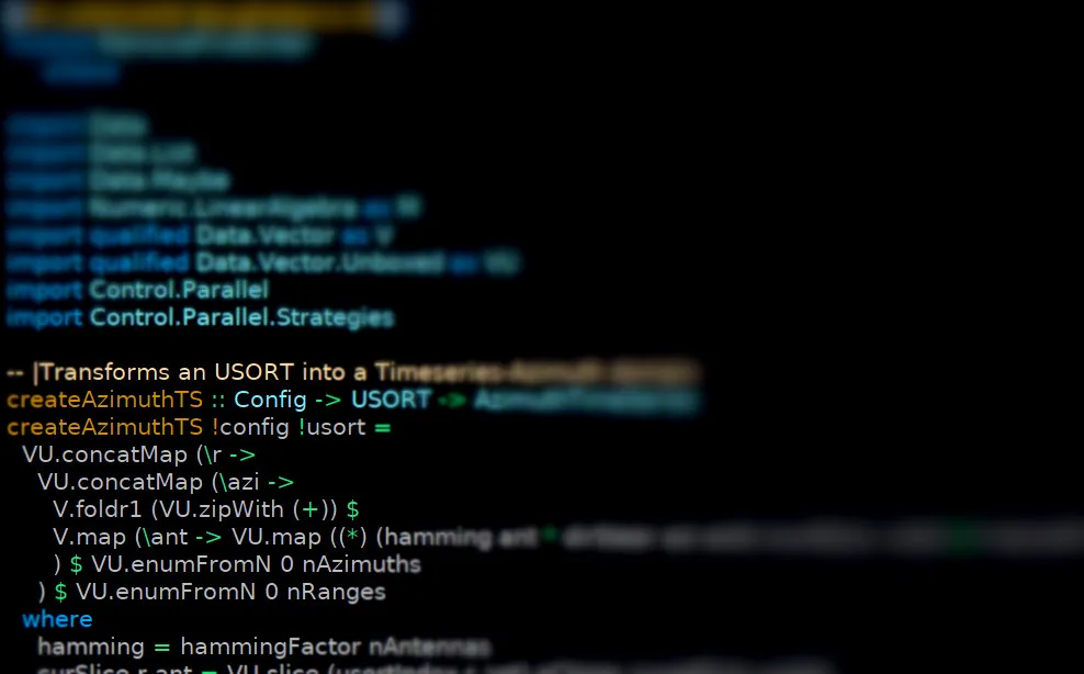 Signal processing source code
